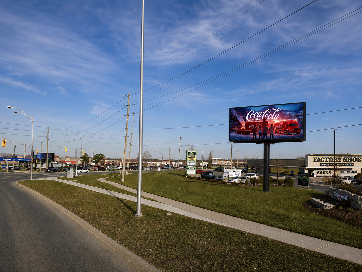 Digital billboard render at 9 Southdale Rd E, London